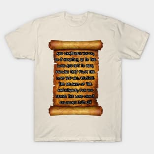 DO IT HEARTILY COLOSSIANS 3:23-24 ROLL SCROLL T-Shirt